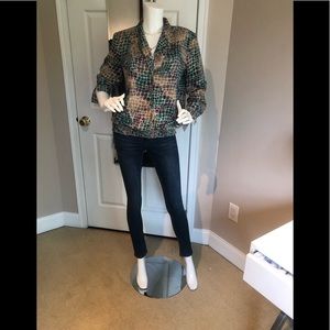 Alfred Dunner blouse with elastic waist